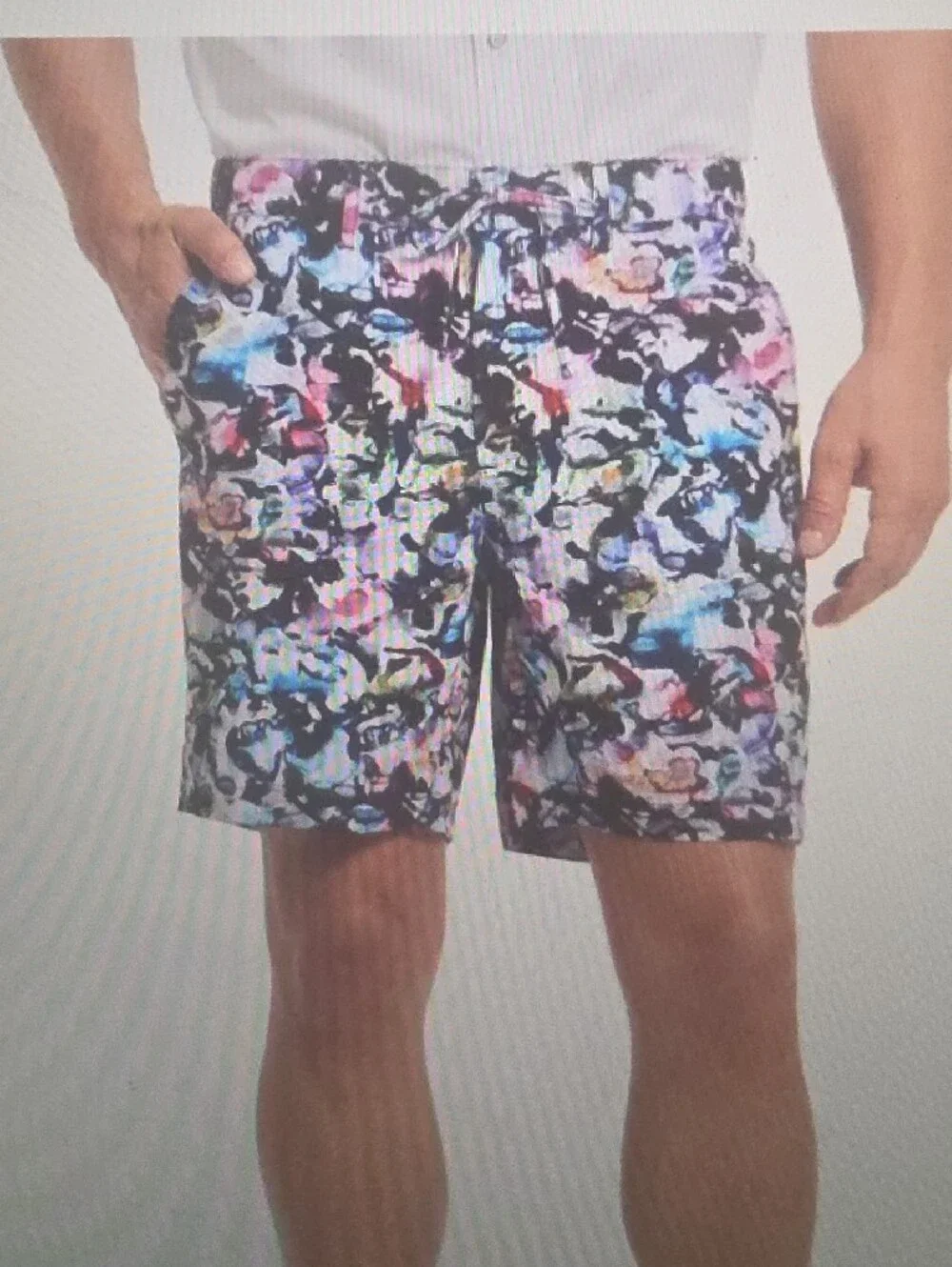 Robert Graham Mens Woven Shorts Multi Size 40